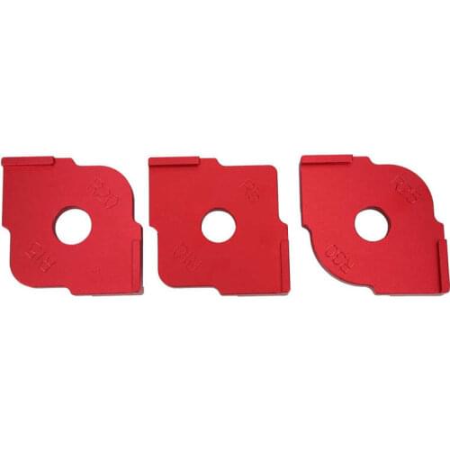 3Pcs Corner Radius Quick-Jig Woodworking Semicircle Positioning Template Trimming Tool