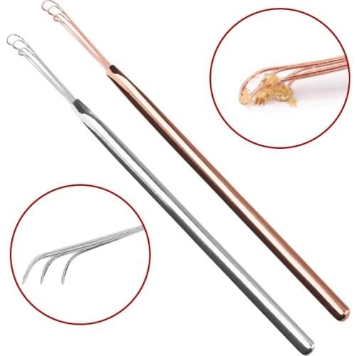 3 Layer Portable Ear Wax Cleaner Stainless Steel Ear Wax Remove Tool Ear Curette Ear Clean Kit Digging Ear Pick Clean Ear Spoon