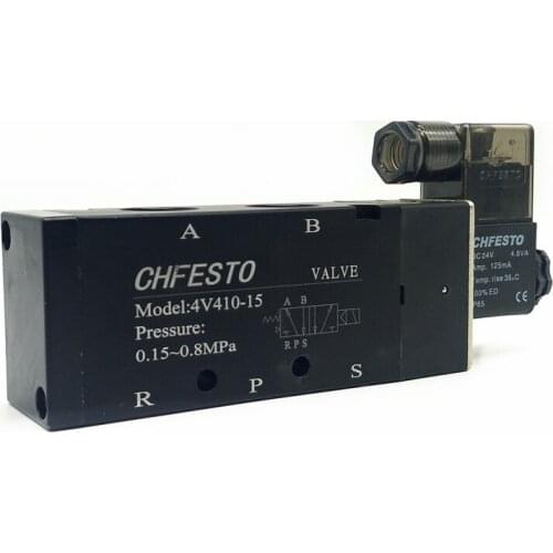 4V410-15 G1/2 5/2 Port Solenoid Valve AC220V DC24V AC110V AC380V DC12V