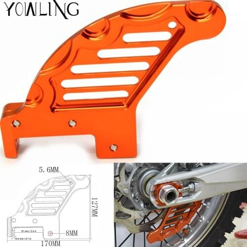 Motorcycle accessories cnc aluminum Rear brake disc guard potector for 200 EXC 2003-2012 200 MXC 2003 250 SX 2003-2017