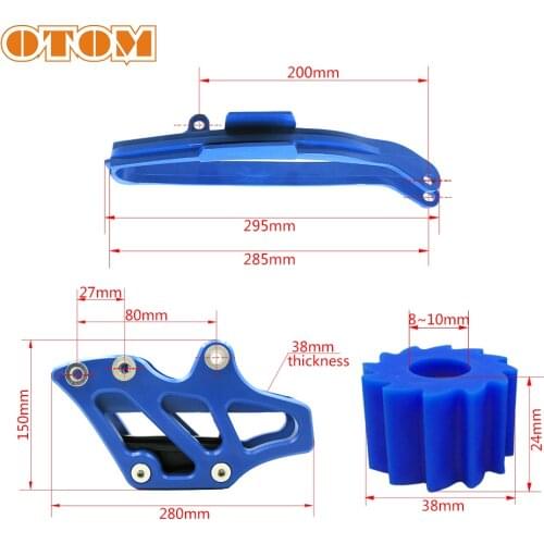 OTOM Motorcycle Chain Guard Guide Swingarm Chain Slider Lower Sprocket For Yamaha WR250F YZ250FX WR450F YZ450FX YZ250F YZ450F