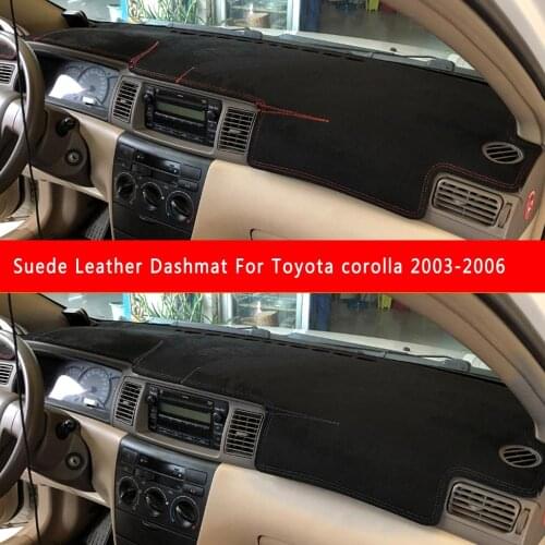 For Toyota Corolla Altis 2003 2004 2005 2006 Suede Leather Dashmat Dashboard Cover Pad Dash Mat Carpet Car-styling Assessoires