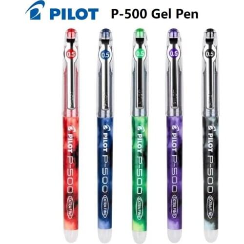 5pcs/lot Pilot P-500 0.5mm gel pens writing supplies Made in Japan