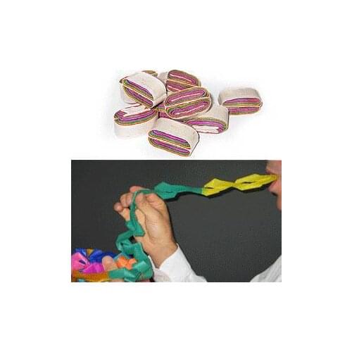 Free shipping! 7.5 meters Mouth Coil paper (multicolor) ,12 pcs/pack ,Magic Tricks,Stage,Close up,Accessories,Mentalism,Comedy