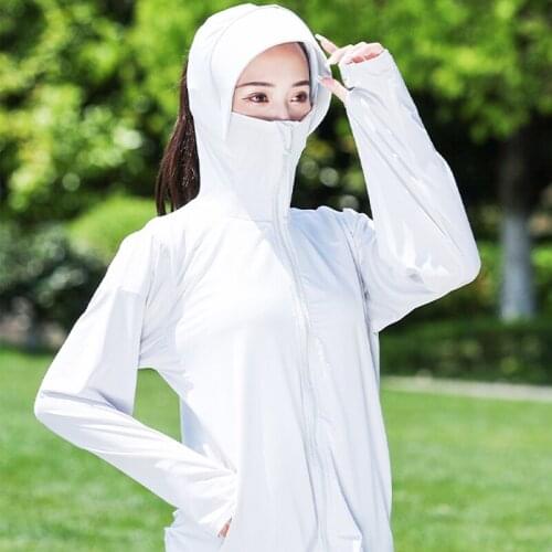 Summer Bicycle Cycling Jersey UV Sunscreen Ice Silk Womens Windbreaker Sportwear Solid Color Mens Cycling Clothing X023