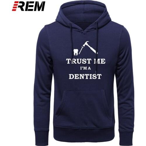 Trust me I'm a dentist Fashion O-neck LONG Sleeve Cotton Dentist Men Clothing Tops Hoodies, Sweatshirts