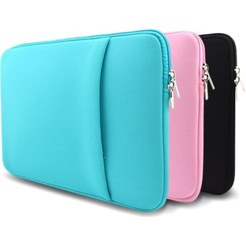 Soft Sleeve Laptop Bag Case For Macbook Air Pro Retina 13 11 15 14" For Mac Pouch Cover For Notebook Phone Mouse Adapter Cable