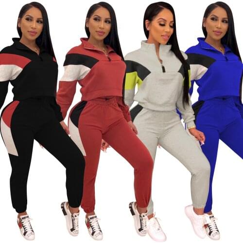 Autumn Winter Tracksuit Women Hoodie Set Long Sleeve Sweatshirt Top Pants Suit Jogging Femme Sport Casual Solid Two Piece Set
