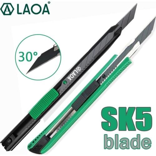 LAOA Sharp Wallpaper Knife Acute Angle Blade Cutting paper Tools Art knife