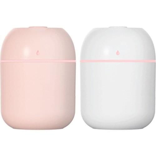Portable 220ml Mini Water Drop Humidifier USB Air Diffuser Fogger Mist Maker Sprayer with LED Light Desktop Night Lamp