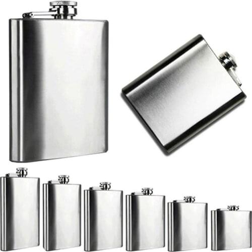 Portable 4 5 6 7 8 10 Oz Stainless Steel Hip Liquor Whiskey Alcohol Flask Cap Wine Pot Hip Liquor Flask Cap and Funnel Hip Flask