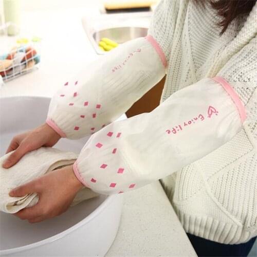 Simple Waterproof Arm Oversleeve Cute Sleeve For Household Use Antifouling Home Cleaning Kitchen Oversleeve Long Arm Sleeves
