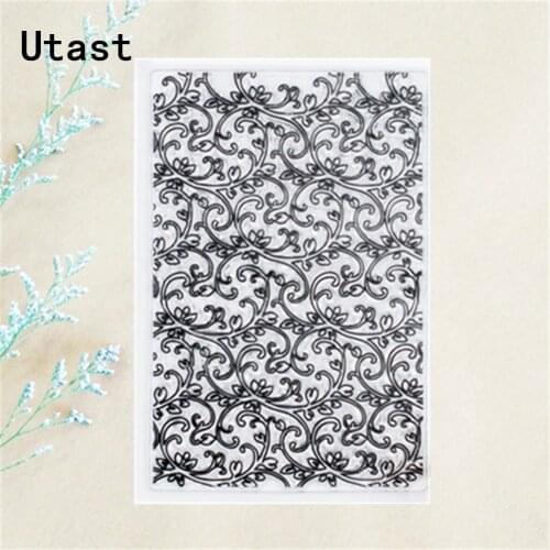 Vine Leaf Background Clear Silicone Stamps /Transparent Rubber Stamp for DIY Scrapbooking /Photo Album Decorative Craft Making