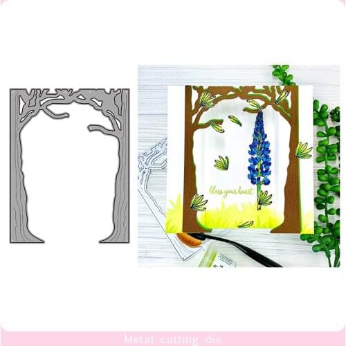 Forest tree frame Metal Cutting Dies for DIY Scrapbooking Photo Album Decorative Embossing Paper Card Crafts Die Cut 2019