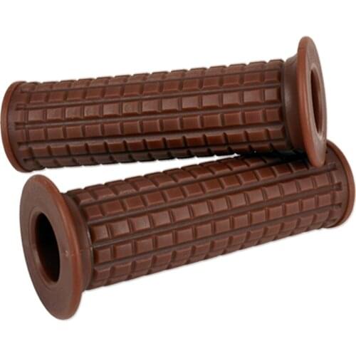 Motorcycle Handlebar Grips Non Slip Rubber Bar End Thruster Grip 22mm 24mm