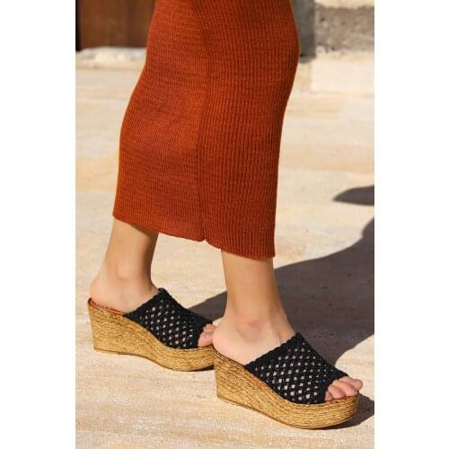 Woggo Pnt 531059 Daily 8 Cm Wedges Female slippers Womens Slippers Woman slippers