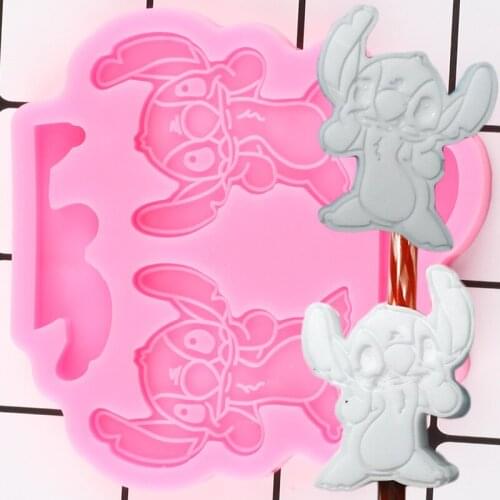 Dog Strwa Topper Silicone Mold DIY Koala Craft Keychain Epoxy Resin Molds Animal Candy Chocolate Fondant Cake Decorating Tools