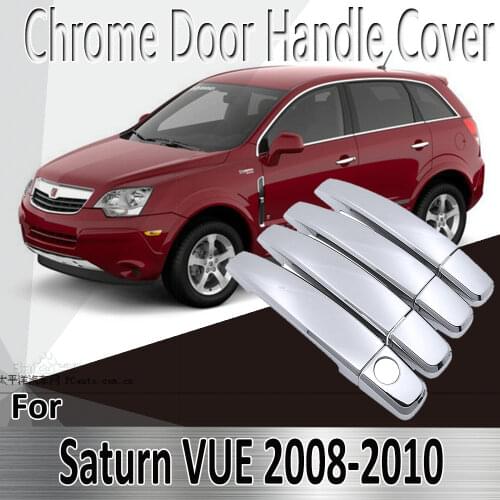 For Saturn VUE Vauxhall Antara Terrain Daewoo Winstorm MaXX 2008~2010 Styling Sticker Chrome Door Handle Cover Car Accessories