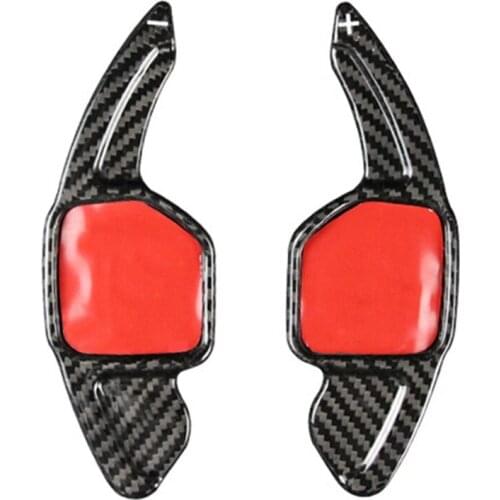 Real Carbon Fiber Steering Wheel Shift Paddle Extension for A3 A5 A4L A6L Q7 Q3 Q5 TT S8 S7 S6 S5 RS6