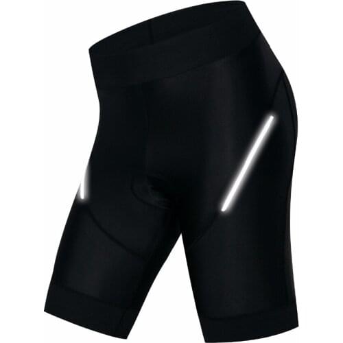 2018 Women Pink Cycling Shorts Pro Gel Padded Shockproof Black Night Reflective Outdoor Bicycle Bike Underwear Cycling Underwear