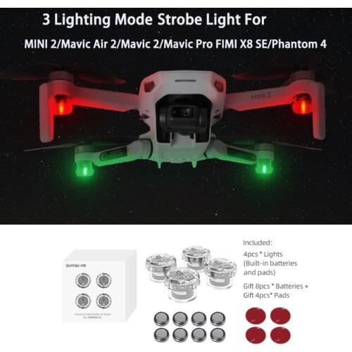 DJI FPV/MINI SE Flash Strobe Lamp Night Flight Light For DJI Mavic Air 2S /Mavic Mini 2/Phantom 4 FIMI X8 SE Drone Accessories