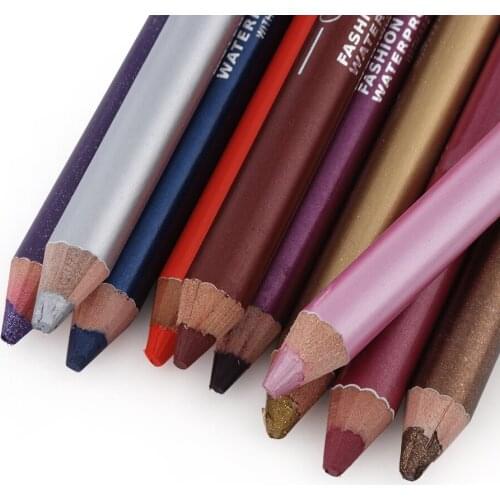 1PC Eyeliner Pencil with Sharpener Longlasting Waterproof Colourful Eyeliner Pen Highlighter Pigment Eye Makeup Cosmetic Tools