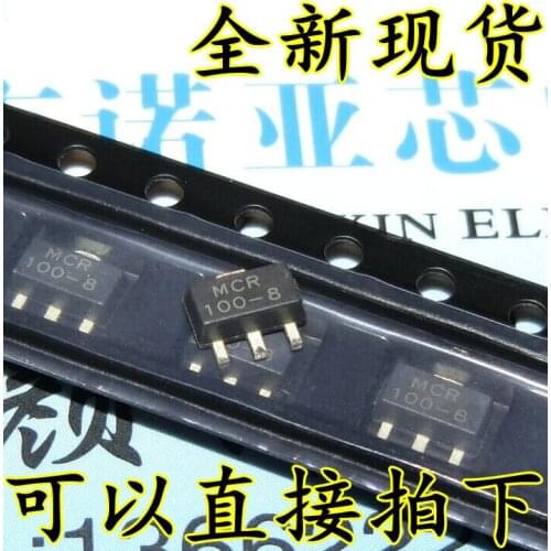 10pcs/lot New 100-8 MCR100-8 patch SOT89 one-way thyristor 1A600V