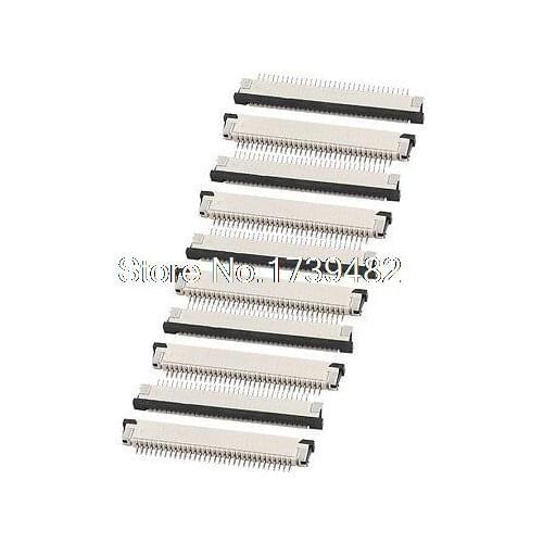 10Pcs Bottom Port 32Pin 1.0mm Pitch FFC FPC Ribbon Sockets Connector