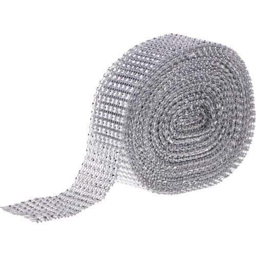 10 Yards Diamond Mesh Wrap Roll Rhinestone Ribbon Wedding Party Decoration Clothing Home Stage Accessories