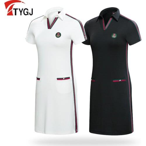 2020 summer Women golf Sportswear ladies dress v-neck slim golf shorts skirt breathable quick-drying sports clothing