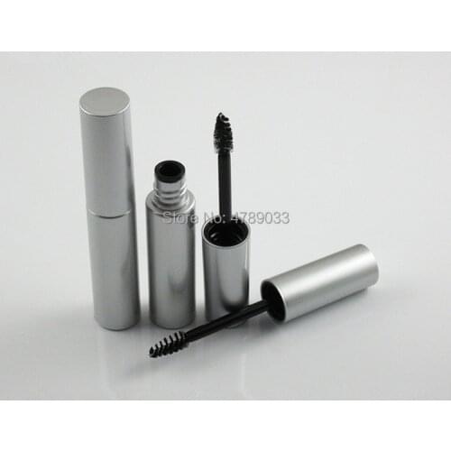 30/50pcs 8ml Portable Silver Cosmetic Mascara Tube, DIY Professional Eyelashes Growth Liquid Refillable Bottle
