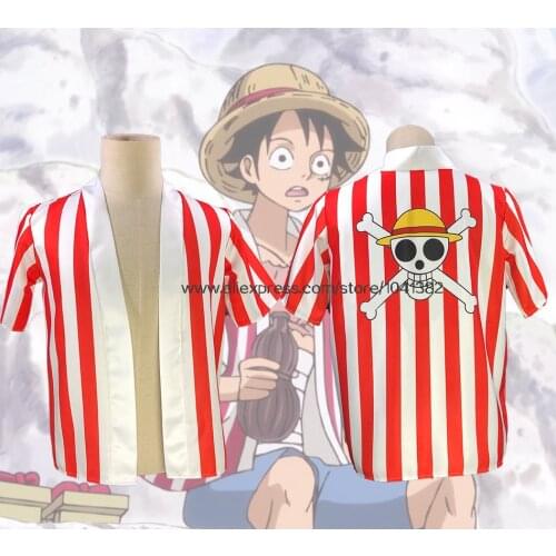 One piece Cosplay luffy t-shirt shorts Costumes for Halloween