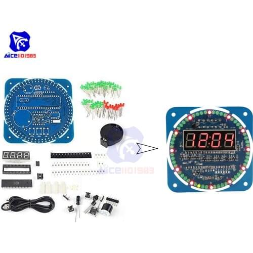 Diymore DS1302 Clock Module Rotating LED Electronic Board for Arduino 51 SCM Learning Board 5V