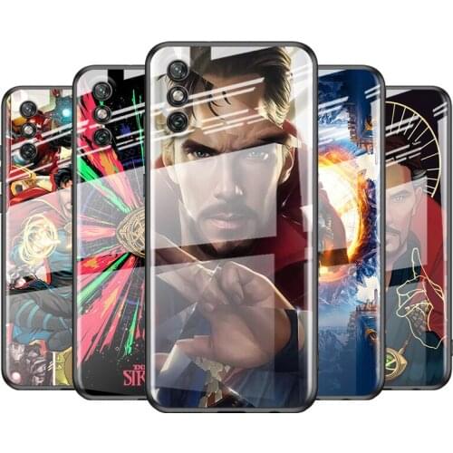Tempered Glass Cover Marvel Avengers Doctor Strange For Huawei Y6 Y7 Y9 Y5P Y6P Y8S Y8P Y9A P Smart Z 2019 2020 2021 Phone Case