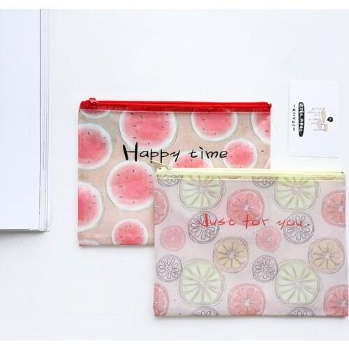 BZNVN A4 w19n fruit f04 f07 Office pencil case examination School Student Supplies Cute