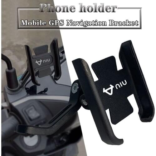 For NIU N1 N1S M1 U1 M+ NGT Motorcycle CNC Handlebar Rearview Mirror Mobile Phone Holder GPS stand bracket
