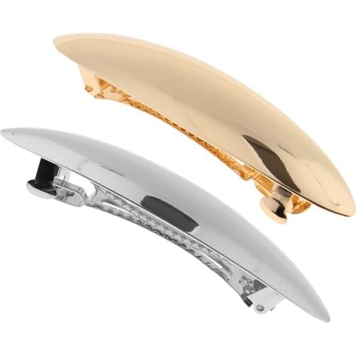 Elegant Leaf Automatic Spring Hair Barrette, Strong Holding Hairpin Jewelry Ponytail Holder Hair Clips Hair Ornament