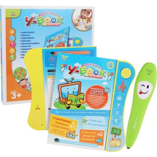 20pages Electronic point reading book pen Chinese English learning machines for kids tablet Interactive Children educational toy