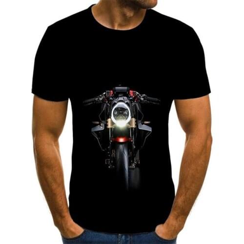 Cool racing graphics tshirt motorcycle 3D printed mens T-shirt summer harajuku fashion tops punk Tshirt black mens streetwear