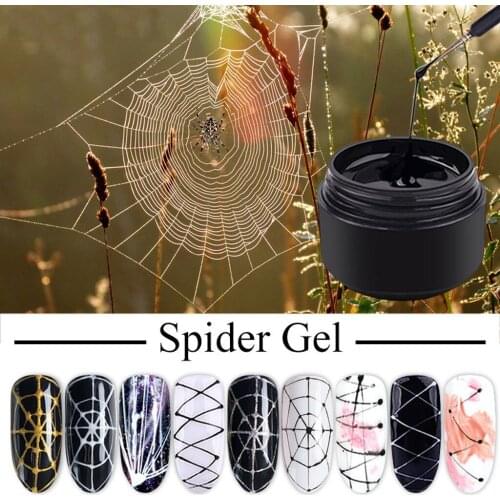 Spider Varnish 8ml Nail Spider Gel Web Painting Creative Nail Gel Wire Drawing High Quality Nail Art Salon Manicure Semi Permane