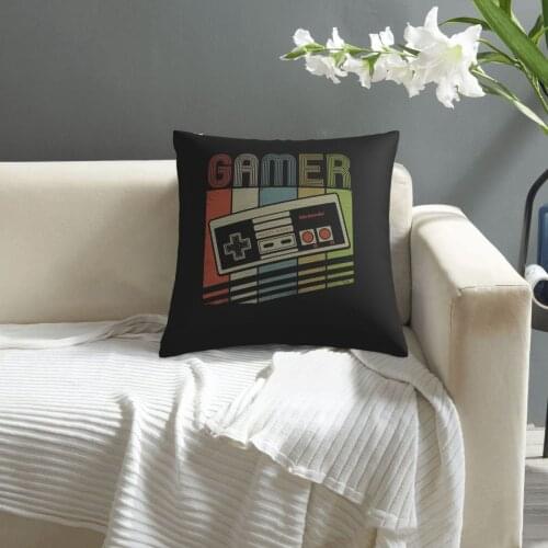 NES Controller Gamer Retro Stack Graphic pillowcase printed cushion cover sofa waist pillow pillow cover