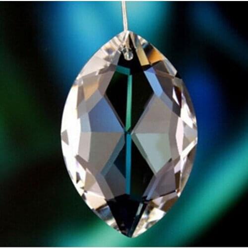 Eye Horse 30pcs 38mm Clear Color Crystal Prism Chandelier Faceted Pendants Prism Pendant Crystal Chandelier Parts For Lighting