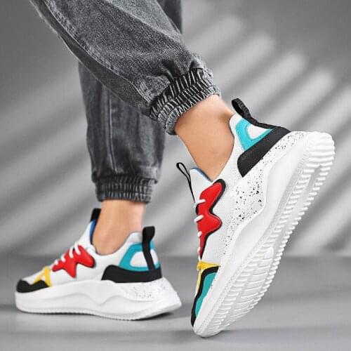 Sneakers High Mens Fashion Sneakers Mens Walking Shoes Black Men Trainers Big Hightop Man 2020 Sport Male Winter For Mesh