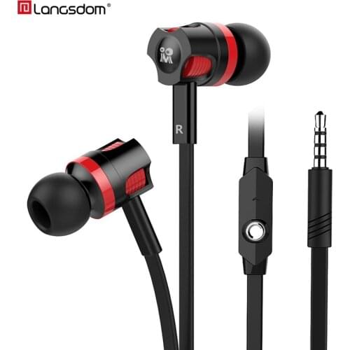 Langsdom Mijiaer JM26 3.5mm Wired Earphone For Phone Samsung Xiaomi Headphone In Ear Earphone Headset With Mic Ear Phone Earbuds