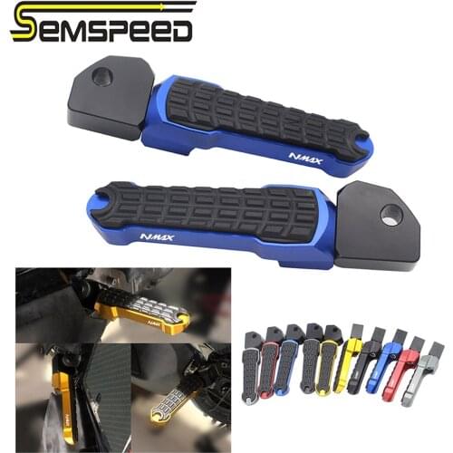 SEMSPEED NMAX Logo Left Right Foot Hold Platform Motorcycle Accessories Foot Pegs Rear Pedal Yamaha MT09 FZ09 FJ09 Tracer 900