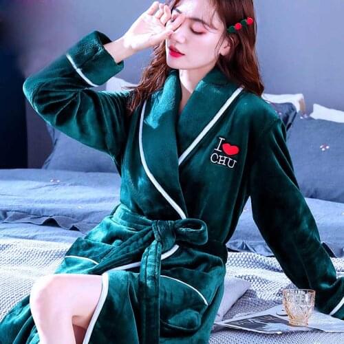 Soft Kimono Dressing Gown Female Nightclothes Housedress Clothes Bathing Robes for Women Long Bathrobe