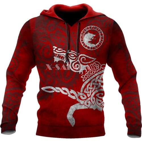 Night Tattoo Red Wolf Animal 3D Full Print Size XS-7XL Hoodie Man Women Harajuku Outwear Zipper Pullover Sweatshirt Unisex-2