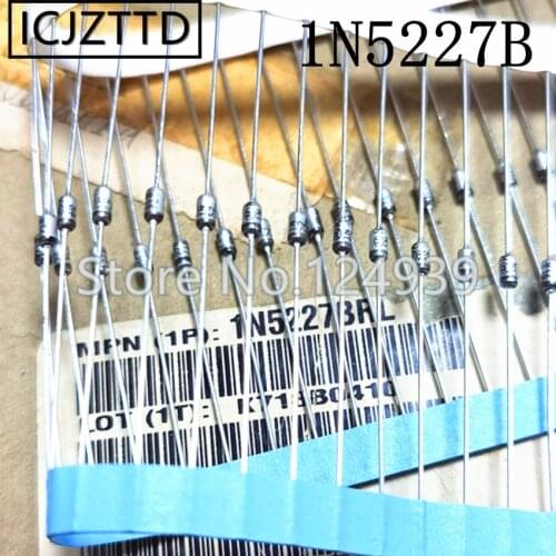 Original 1N5225B 1N5225 3V 1N5226B 3.3V 1N5226 3V3 1N5227B 3.6V 3V6 1N5227 1N5228B 1N5228 3.9V 3V9 DO35 500MW 0.5W 1/2W DO-35