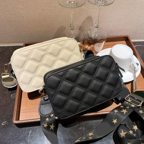 Crossbody Bags for Women Handbag Shoulder Bag Women Bag Purse Retro Fashion 2021 New Trend PU Leather All-match Diamond Lattice