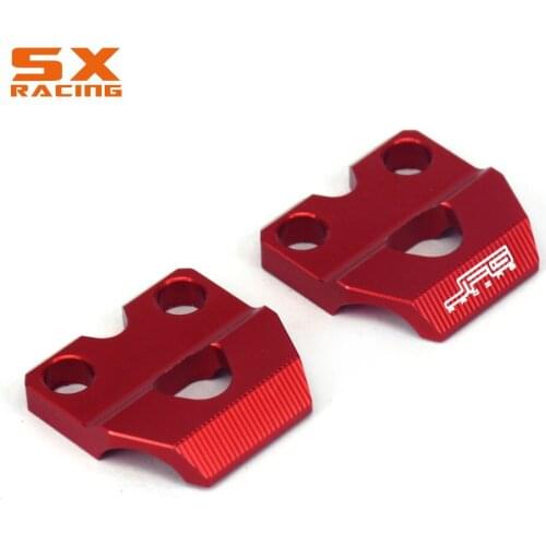 Motorcycle CNC Red Brake Line Hose Clamps Holder For HONDA CR80R CR85R CRF150R CR125 CR250R CRF450R CRM250R CRM250AR XR250 XR400